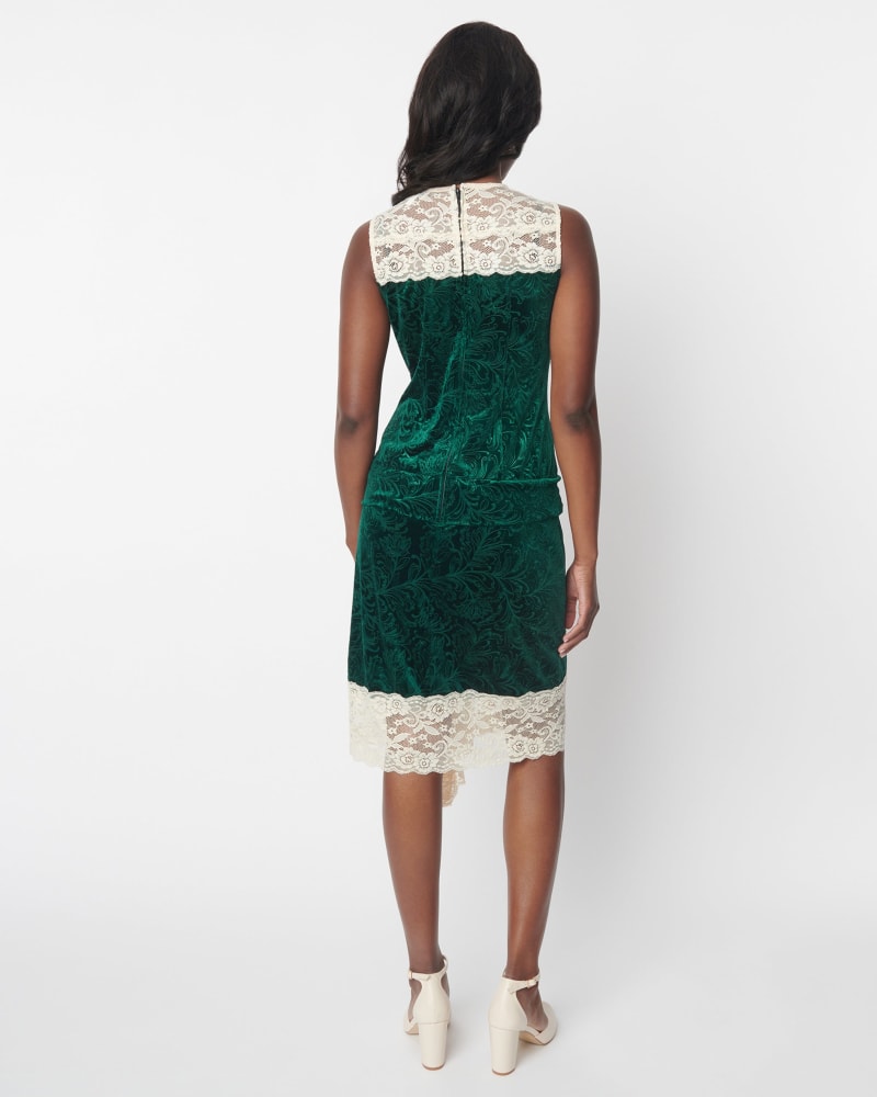 Emerald green clearance crushed velvet dress